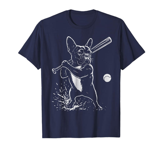 French Bulldog Baseball Sports Dog Lover T-Shirt