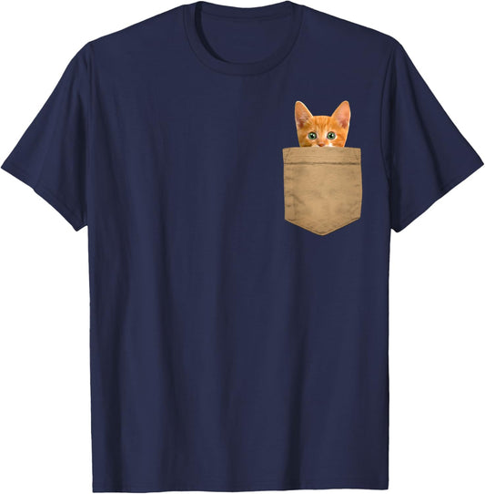 Orange Cat Shirt Kitty Cat in my your Pocket Shirt Gift T-Shirt