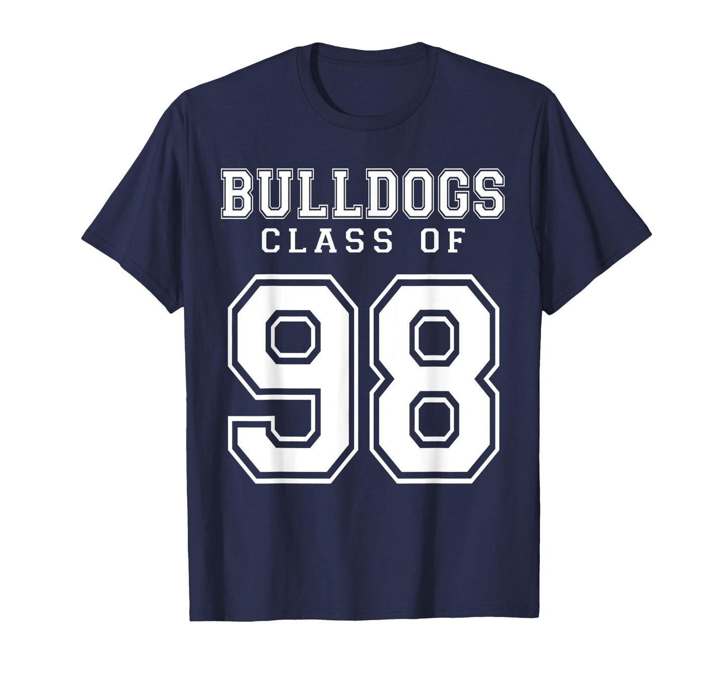 Class Of 1998 Bulldogs Custom Graduation Senior Personalized T-Shirt