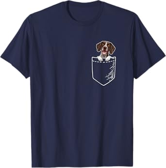 GSP Hunting Dog Pocket German Shorthaired Pointer T-Shirt