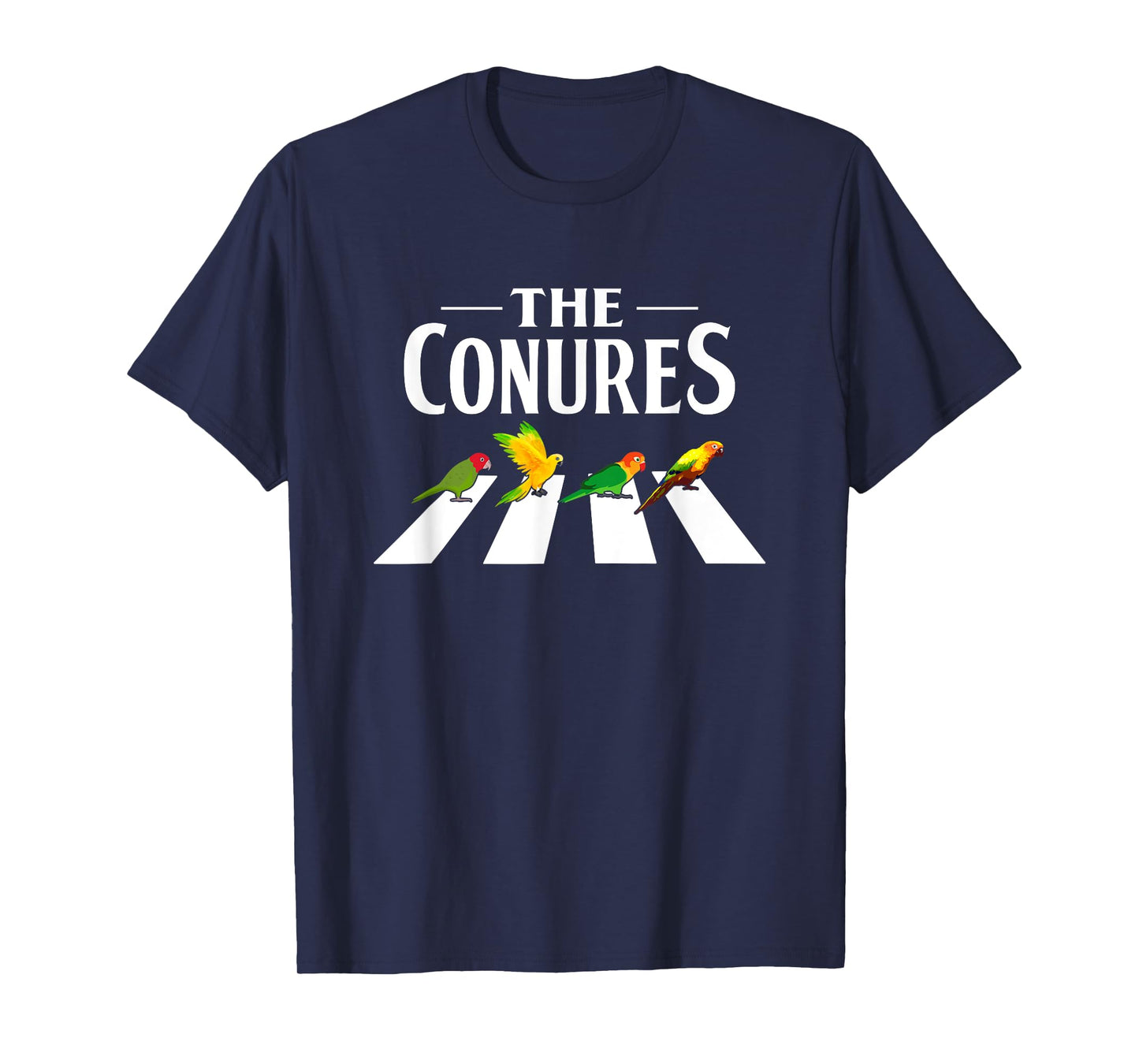 Sun Conure Parrot Pedestrian Design for a Conure Owner T-Shirt, Black, Small