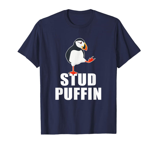 Stud Puffin Funny Seabird Puffins T-Shirt