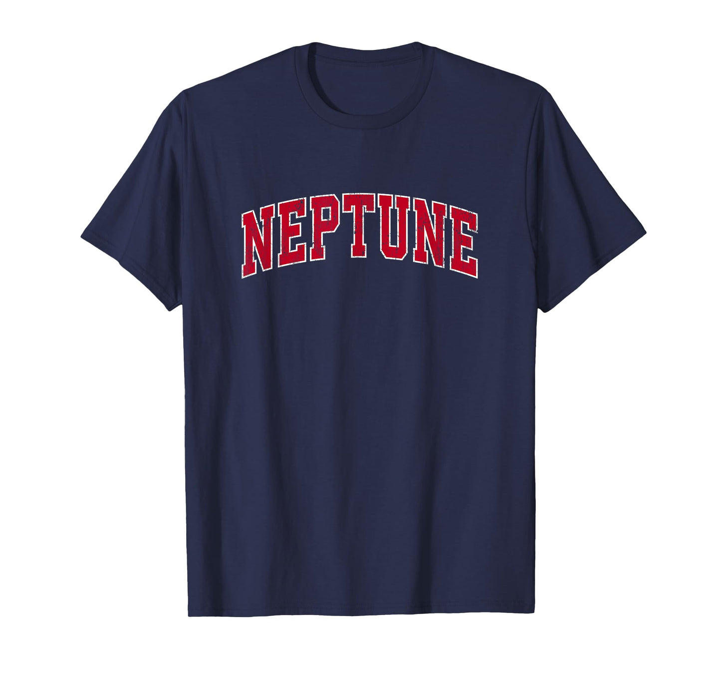 Neptune New Jersey NJ Vintage Sports Design Red Design T-Shirt