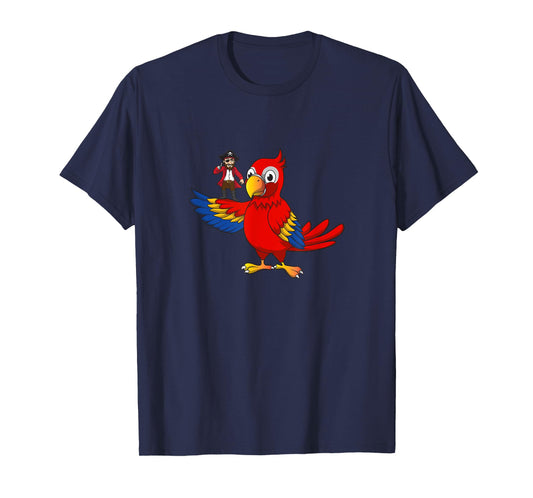 Funny Pirate Parrot humor. T-Shirt
