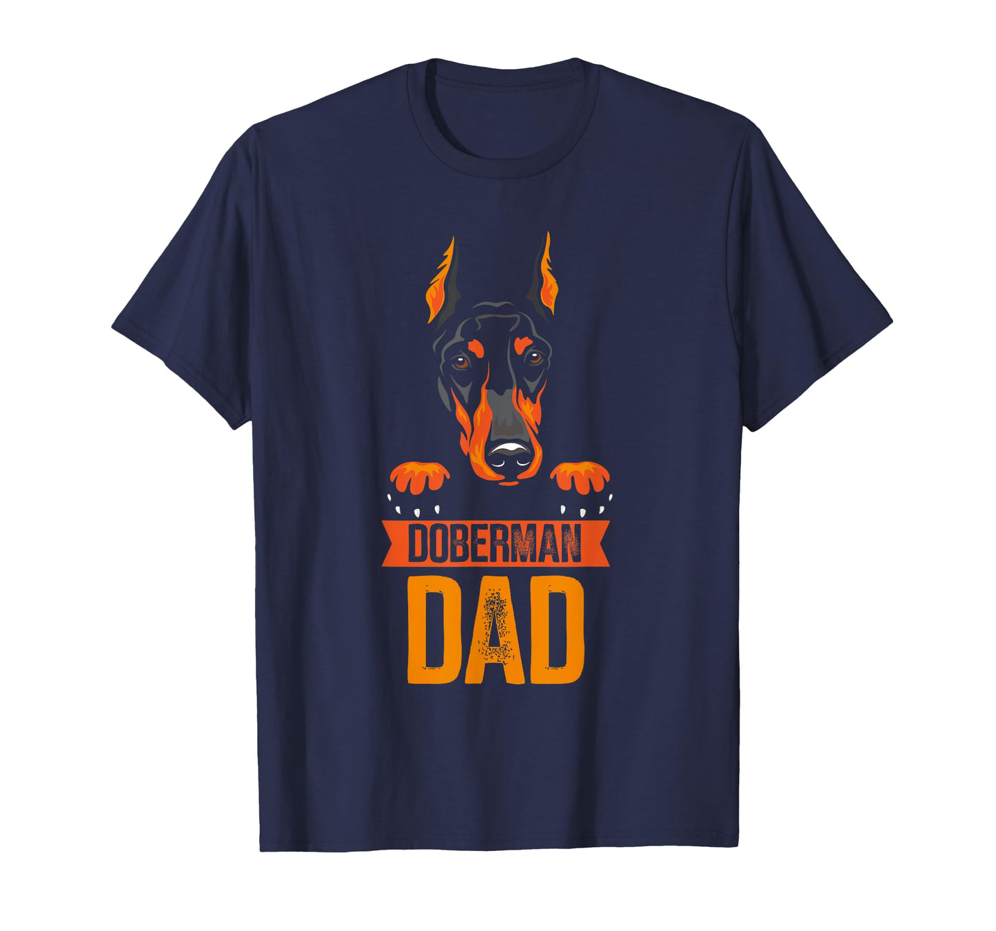 Pinscher Dobermans Doberman Love Owner Father's T-Shirt - Dog Themed - Unisex-Adults - Black - Small - Short Sleeve - Classic Fit - Imported