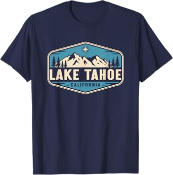 Lake Tahoe California Nature Mountain Graphic T-Shirt