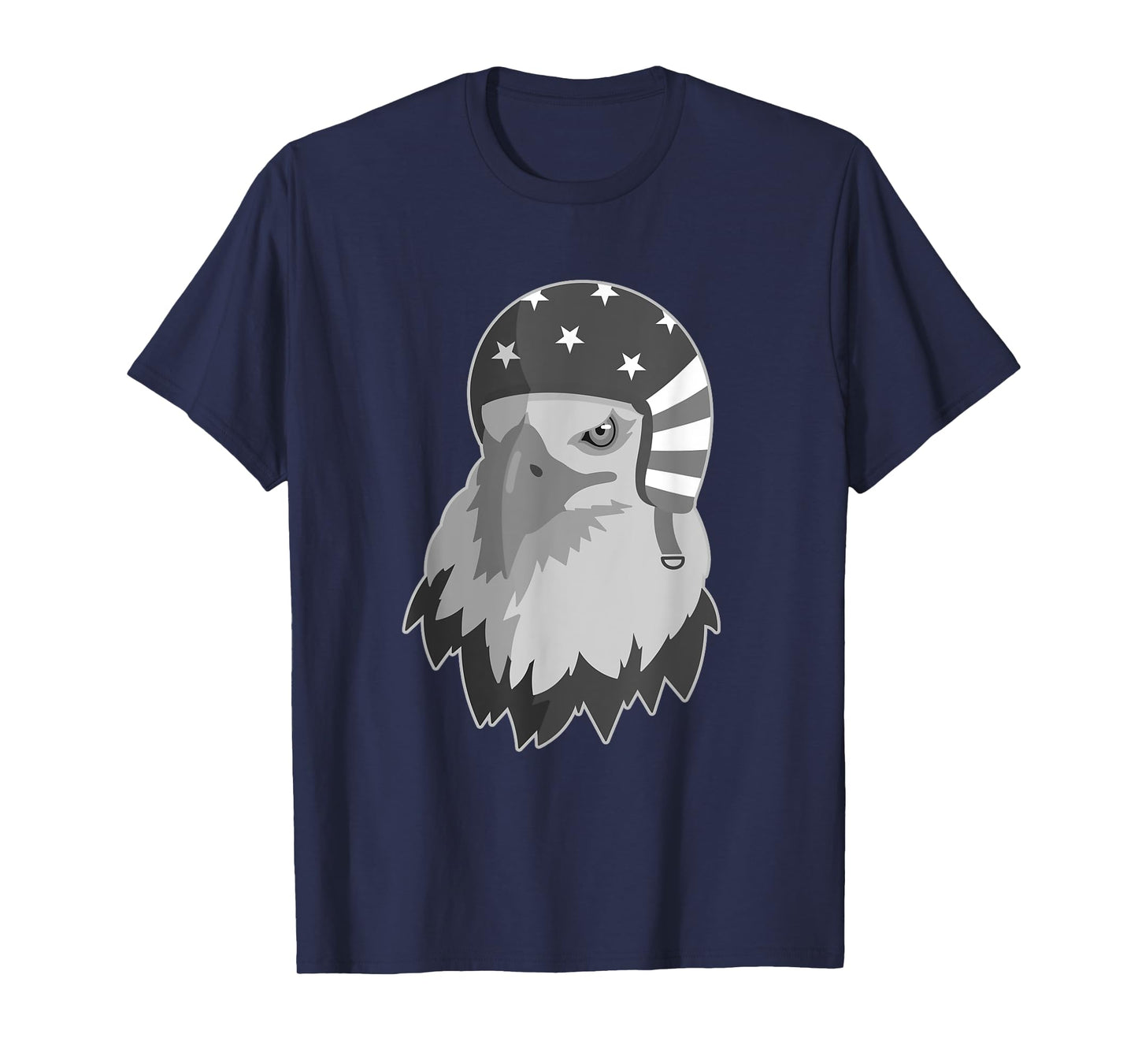 Funny Eagle Mullet Helmet USA 4th Of July American Flag Gift T-Shirt