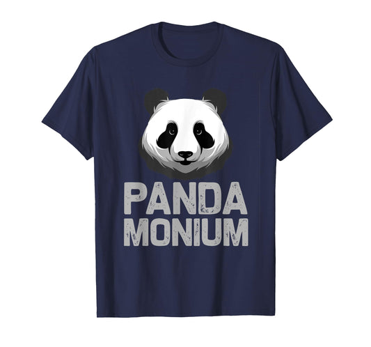 Cute Panda Monium | Funny Sarcastic Pun Pandemonium T-Shirt T-Shirt