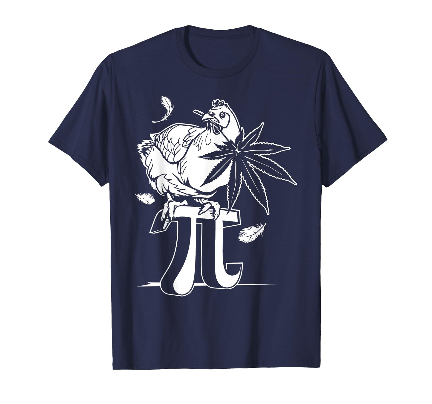 Chicken Pot Pie Pi Leaf Marijuana Cannabis Stoner 420 Weed T-Shirt