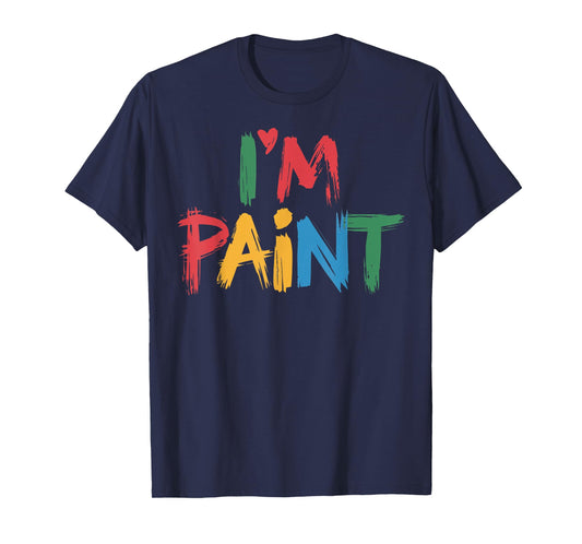 I Heart Love To Finger Paint I'm Paint Cute Couple Valentine T-Shirt