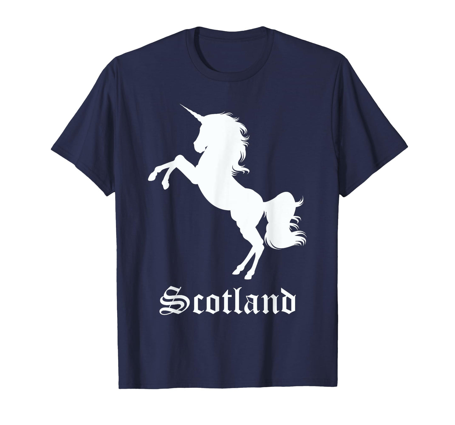 Scotland Unicorn Silhouette National Symbol Scottish Gifts T-Shirt