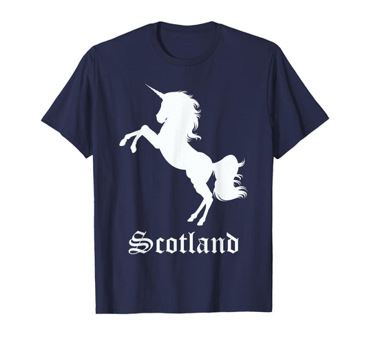 Scotland Unicorn Silhouette National Symbol Scottish Gifts T-Shirt