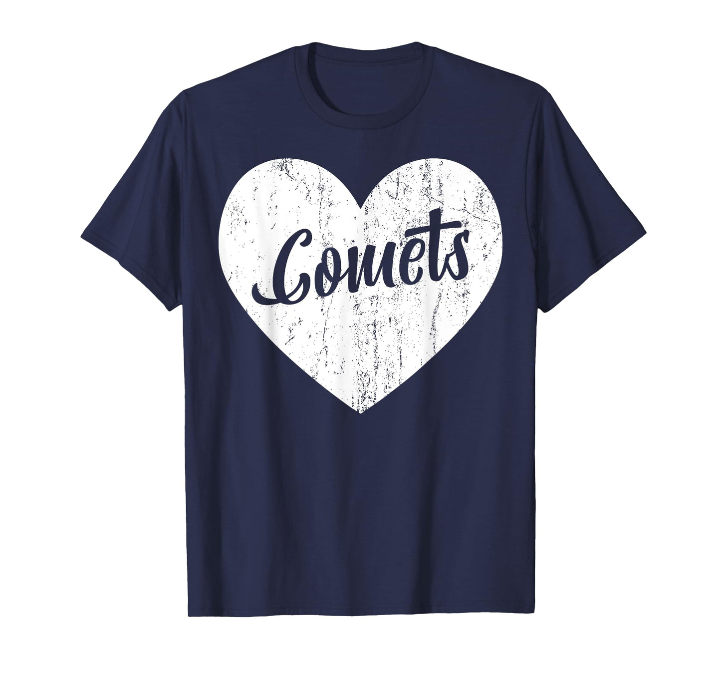 Comets School Sports Fan Team Spirit Mascot Heart Gift T-Shirt