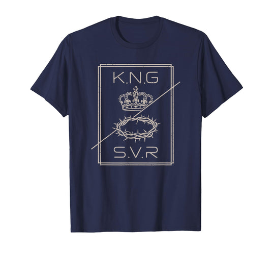Jesus is King Savior Christian Men Teen Girl Youth Cute God T-Shirt