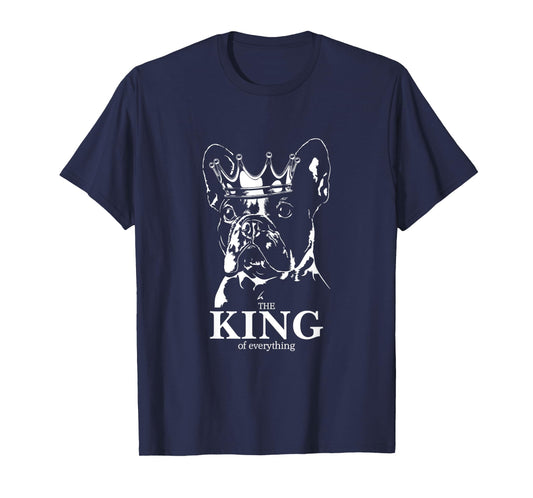 Funny French Bulldog with crown King dog mom dog T-Shirt
