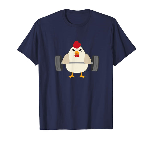 Chicken Power Deadlift - Funny Weightlifter T-Shirt