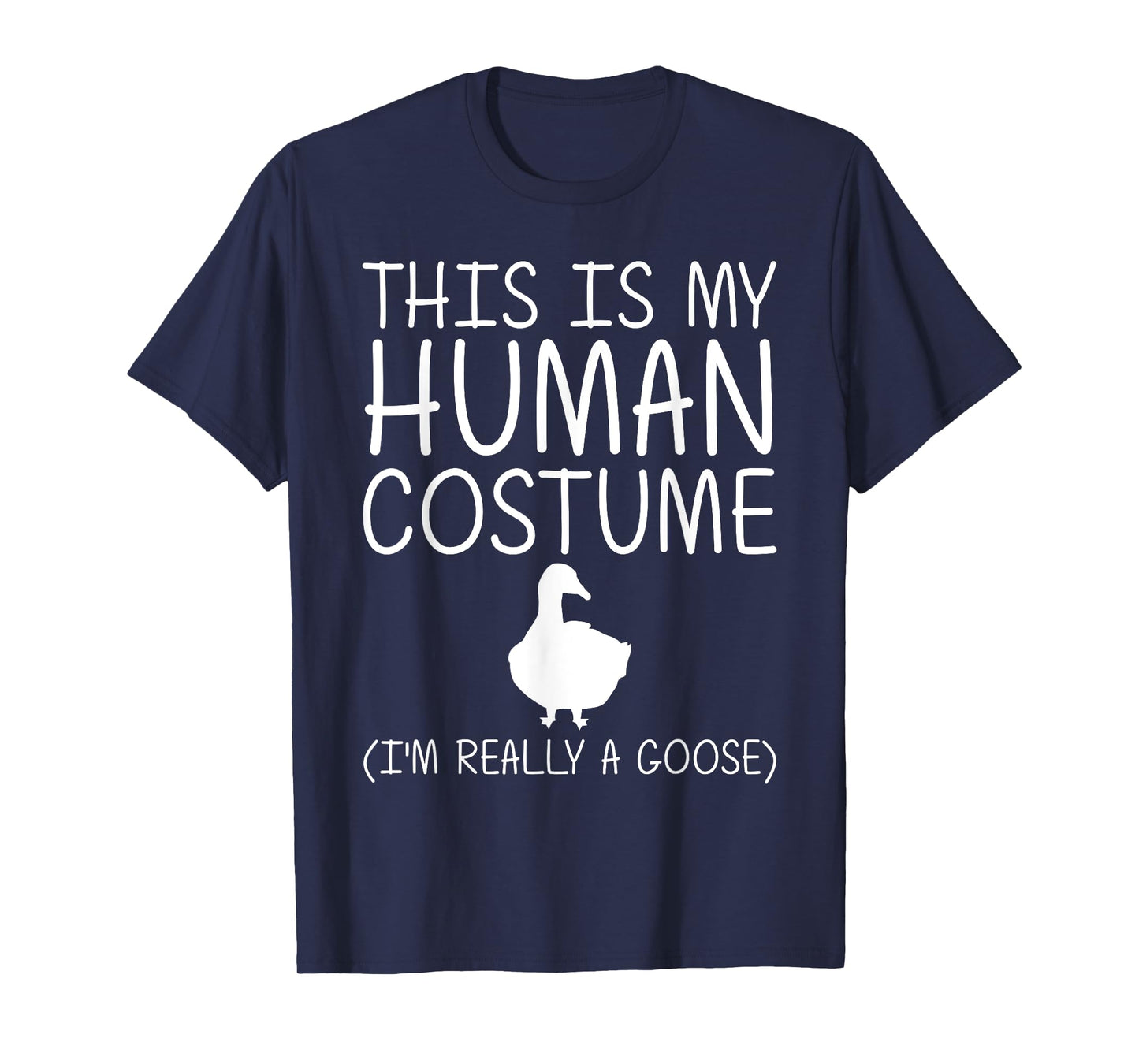 Goose Easy Halloween Human Costume Waterfowl Animal DIY Gift T-Shirt