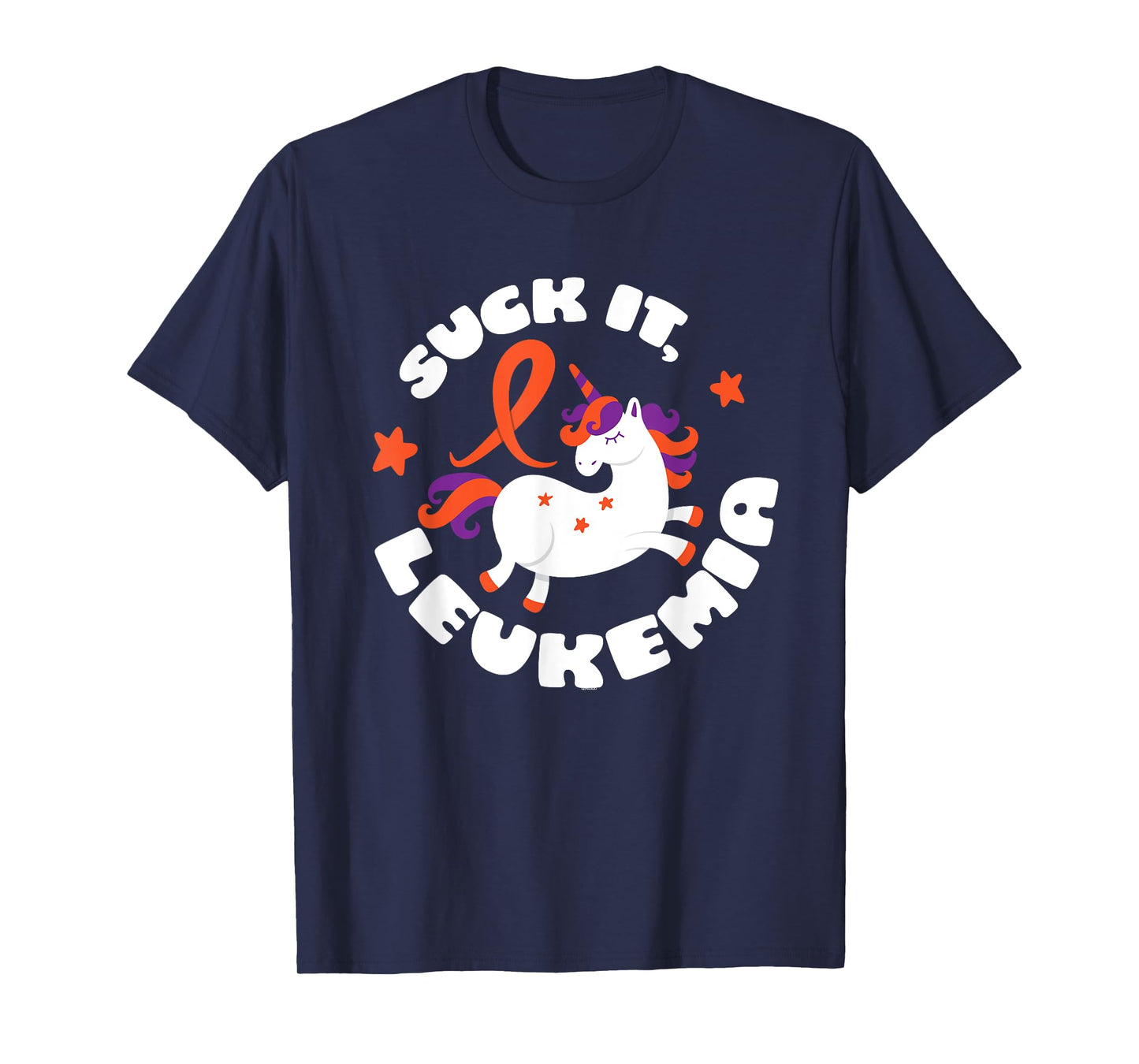 Unicorn Funny Suck It Leukemia Fighter Survivor Awareness T-Shirt