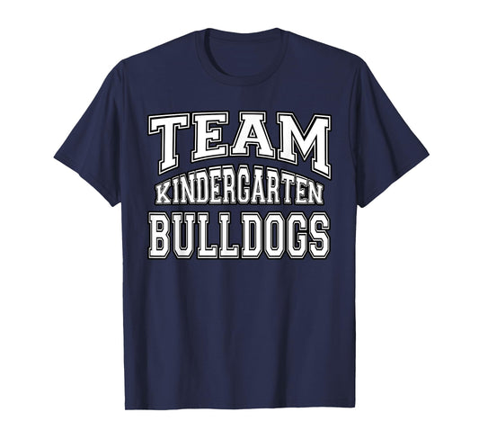 Team Kindergarten Grade Bulldogs Student Back To School T-Shirt