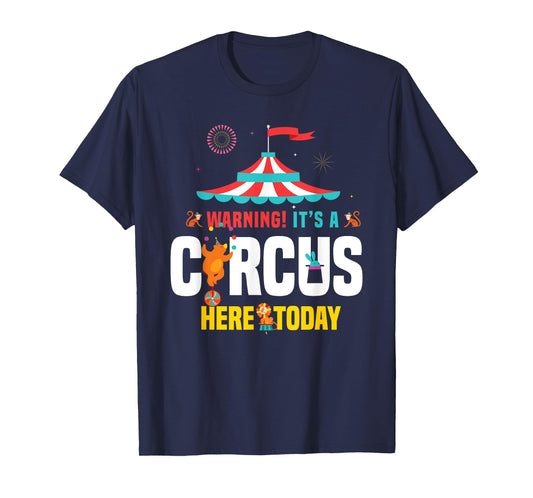 Zirkus Karnevals Geschenk Women's Circus Carnival Birthday Party T-Shirt - Black, Small, Short Sleeve, Classic Fit, Cotton, Polyester