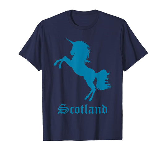 Scotland Unicorn Silhouette National Symbol Scottish Gifts T-Shirt