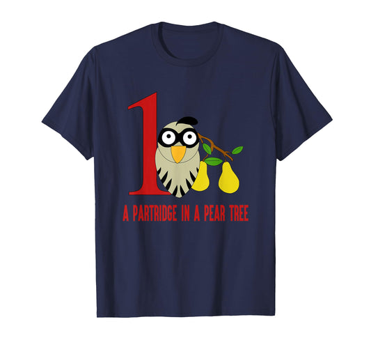 A Partridge in Pear Tree T-Shirt Song 12 Days Christmas Tee T-Shirt