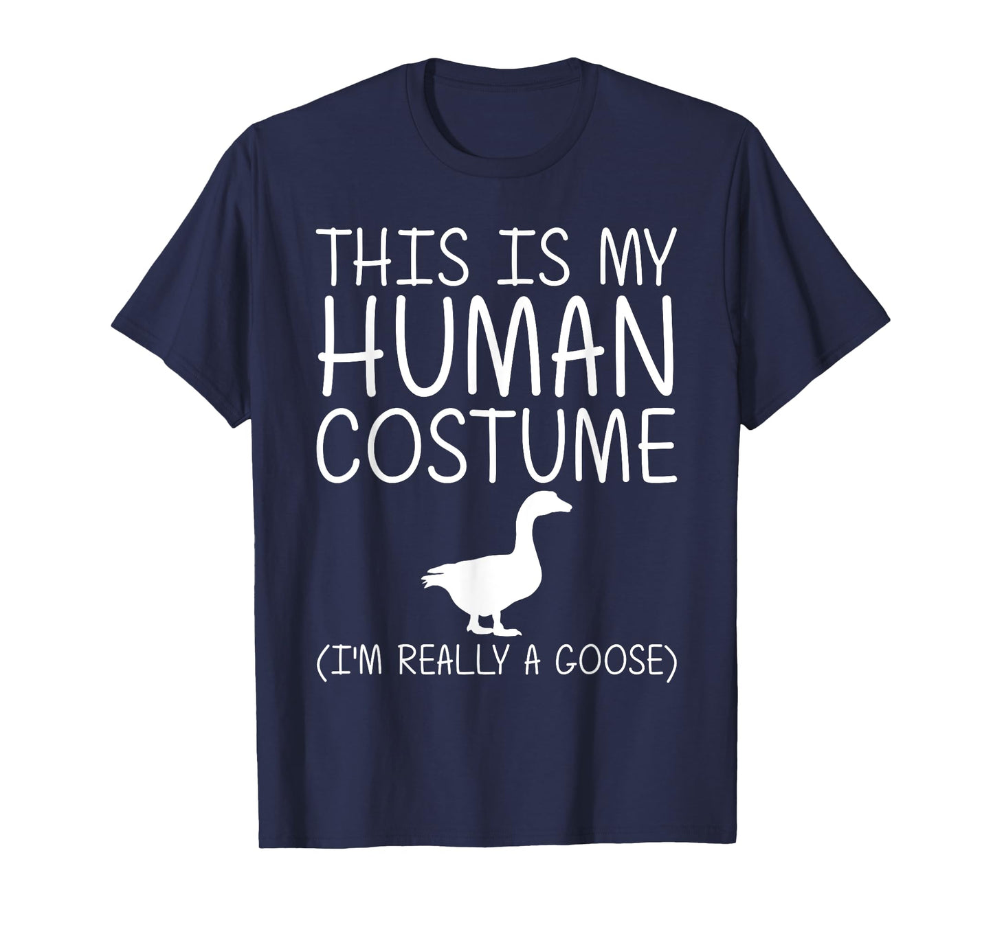 Goose Easy Halloween Human Costume Waterfowl Animal DIY Gift T-Shirt