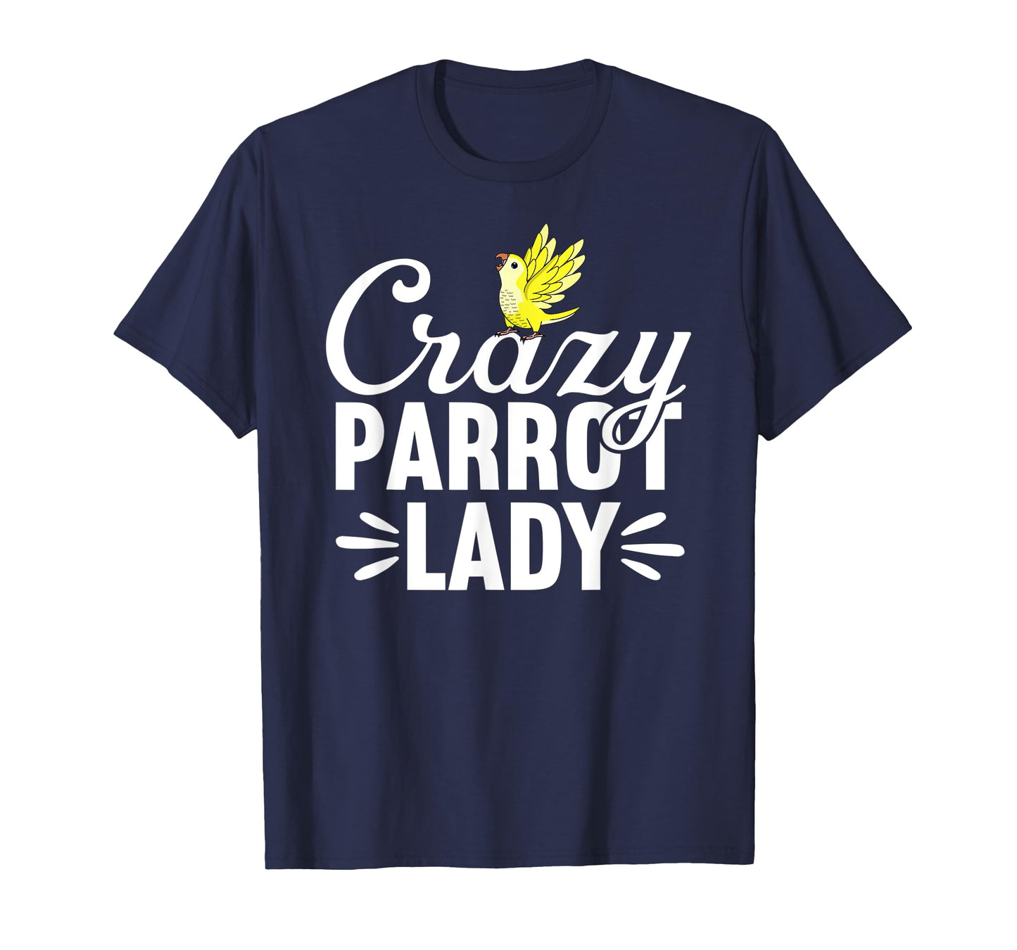 Crazy Parrot Lady | Yellow Lutino Monk Parakeet Quaker T-Shirt