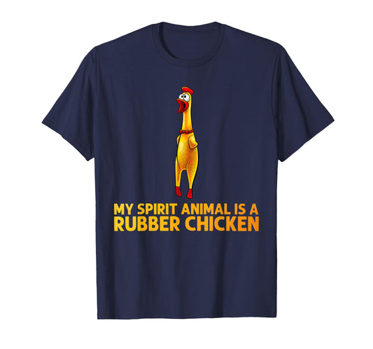 Funny Rubber Chicken Art for Men Women Giant Rubber Chicken T-Shirt