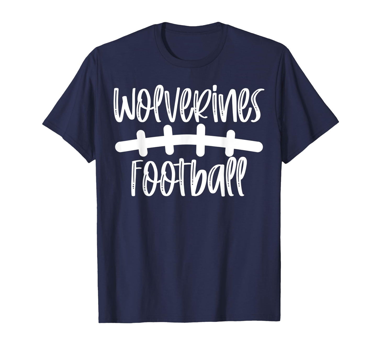 Wolverines Football School Spirit Team Mascot Game Night T-Shirt