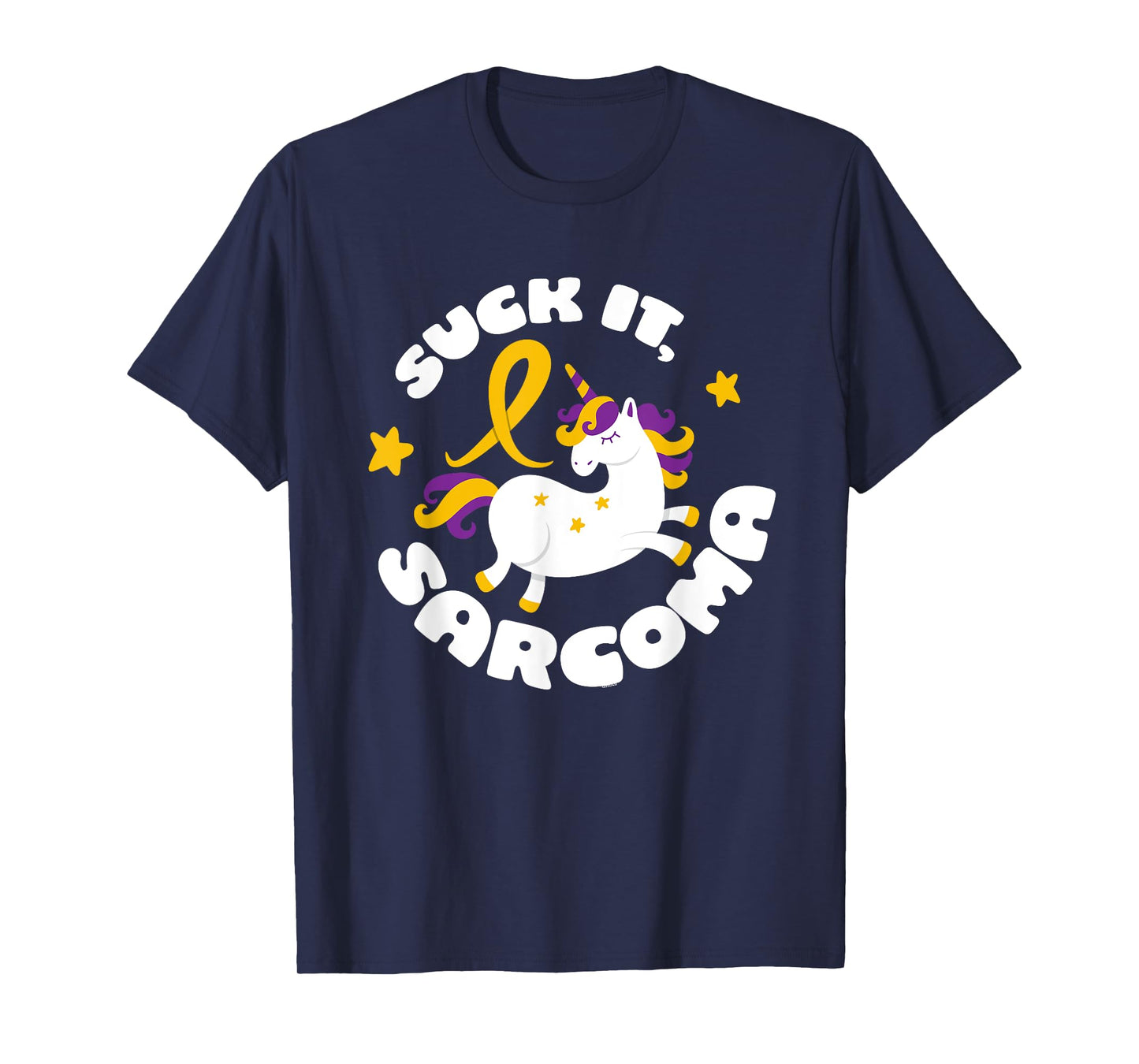 Funny Suck It Sarcoma Cute Unicorn Fighter Survivor T-Shirt T-Shirt