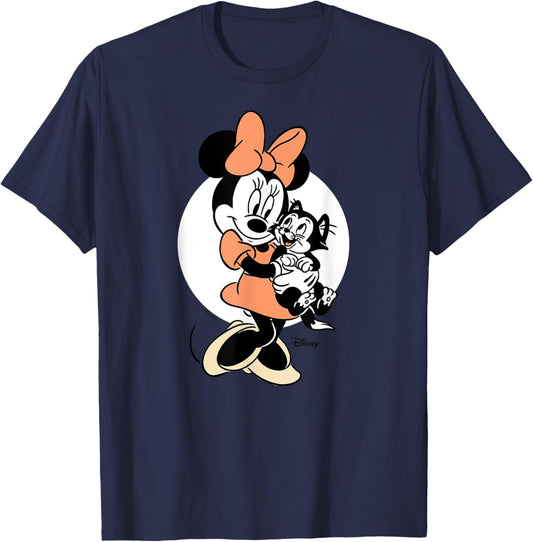 Minnie Mouse - Pinocchio Figaro Tuxedo Cat T-Shirt