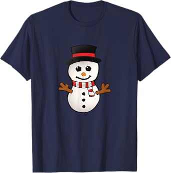 Cute Snowman Holiday Gift T-Shirt T-Shirt
