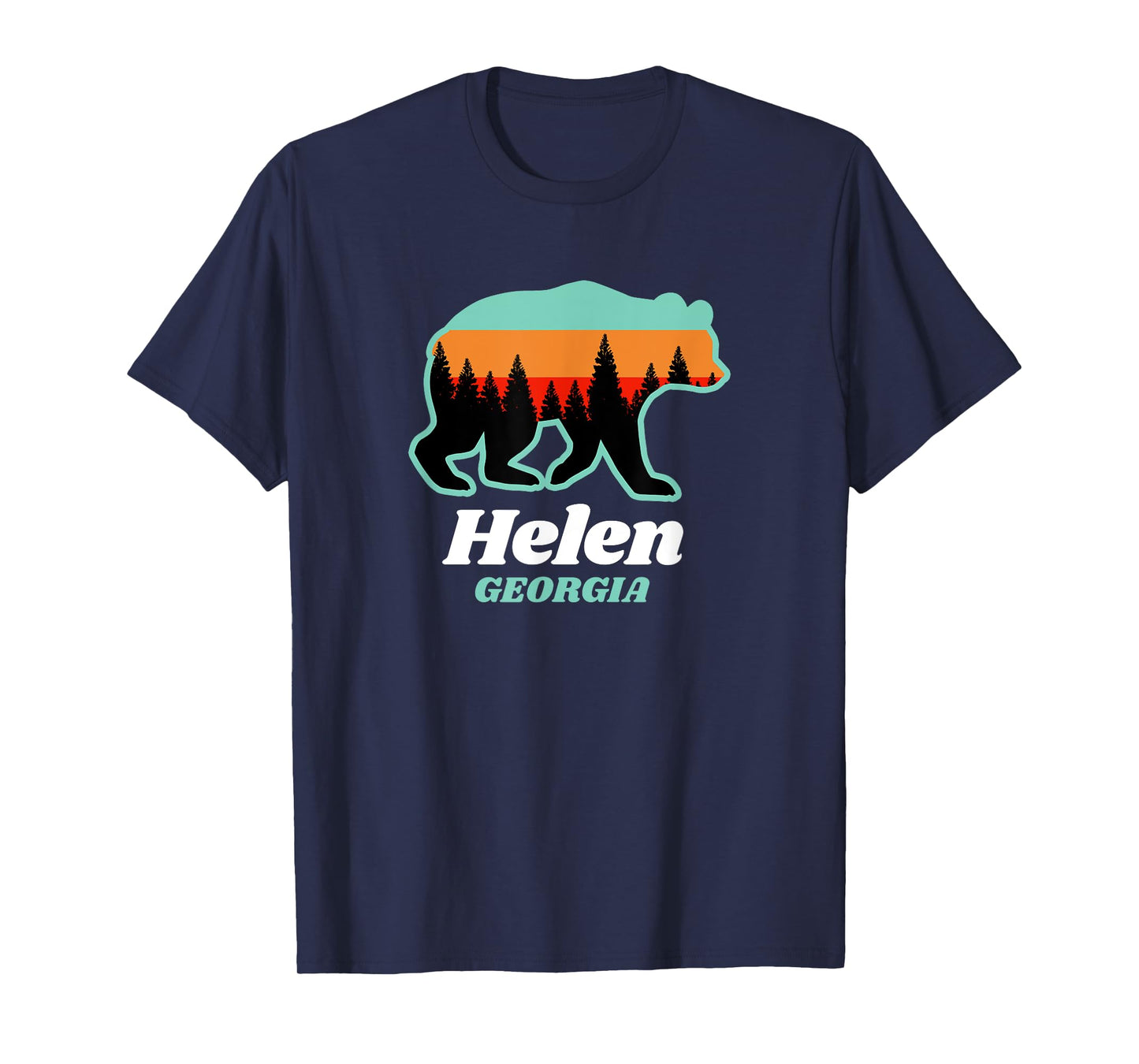 Helen Georgia Bear Mountains Summer T-Shirt for Men Women Kids