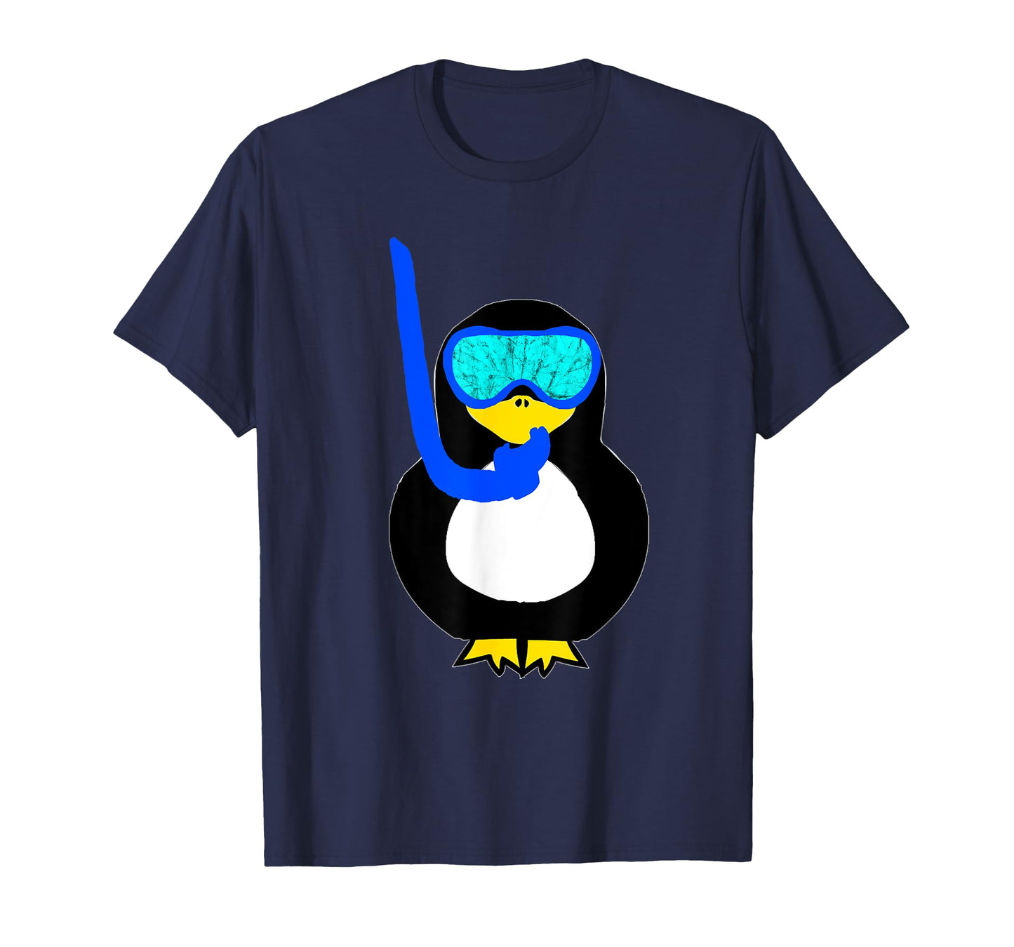 Snorkel Penguin Snorkeling Water Bird Scuba Diver Diving T-Shirt