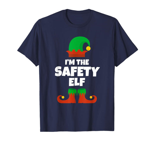 I'm The Safety Elf Family Pajama Christmas Officer Manager T-Shirt