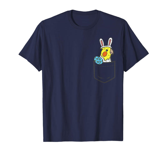 Pocket Easter Cockatiel Bunny Egg Cute Bird Men Women Kids T-Shirt