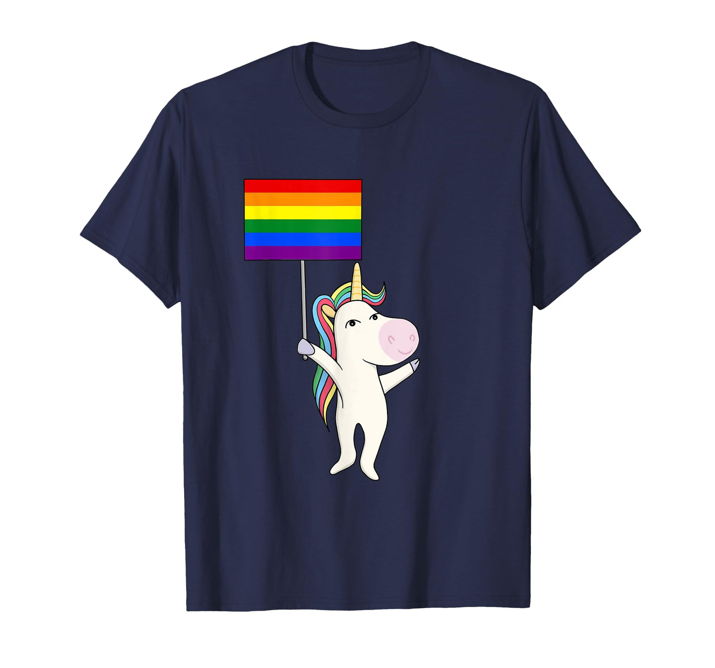 Gay Unicorn LGBT Flag Pride Lesbian Trans Transgender Queer T-Shirt