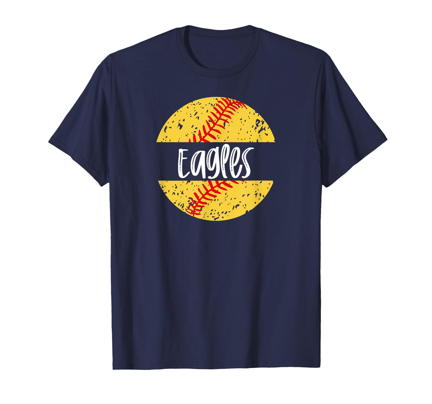 Eagles Softball Team Mascot School Spirit Game Day T-Shirt