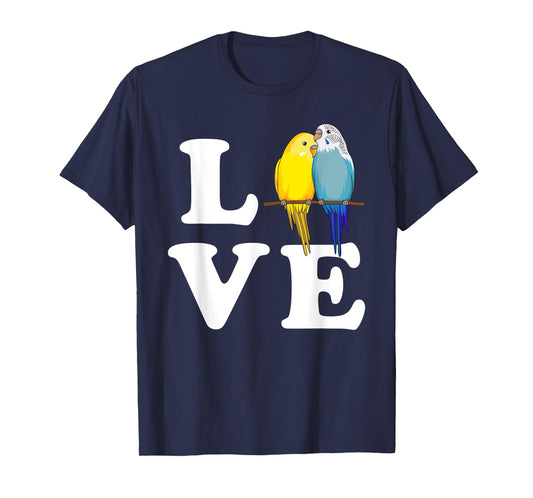 Budgie Love Parakeet Budgerigar Womens Girl T-Shirt