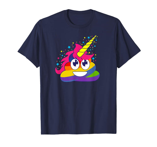 Rainbow Unicorn Poop Funny Cute kawaii kids adults Gift Idea T-Shirt