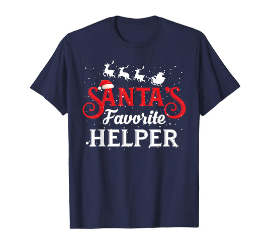 Santa's Favorite Helper Christmas Party T-Shirt