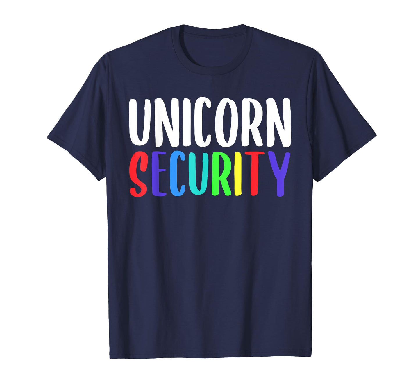 Unicorn Security Rainbow Halloween Costume T-Shirt