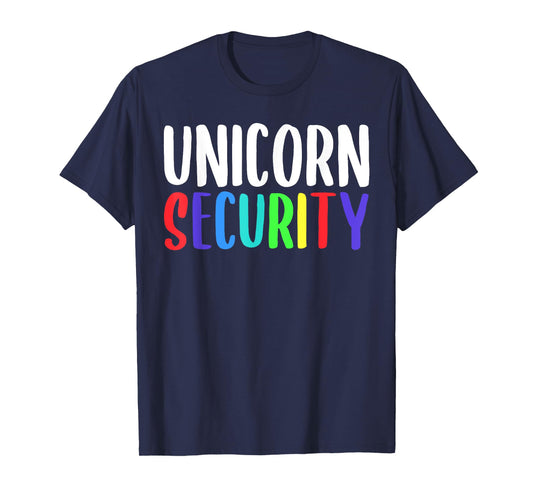 Unicorn Security Rainbow Halloween Costume T-Shirt