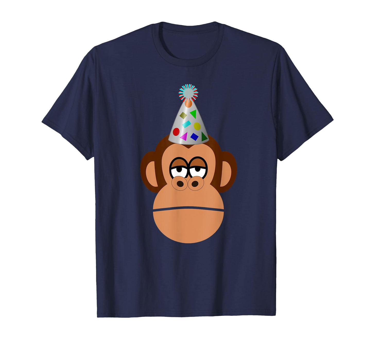 Birthday monkey in party hat t-shirt T-Shirt