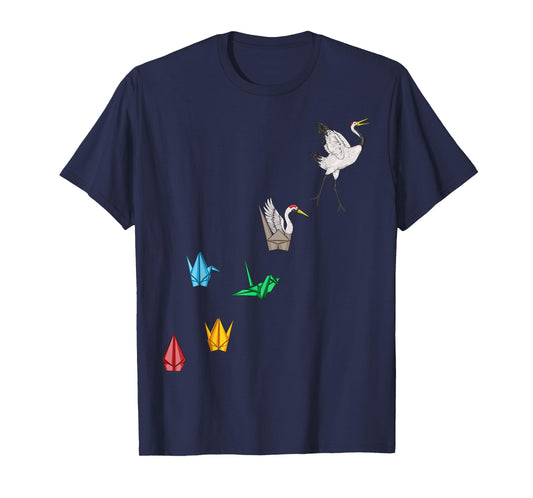 Origami Crane Shirt - Japanese Origami Paper Folding Crane T-Shirt