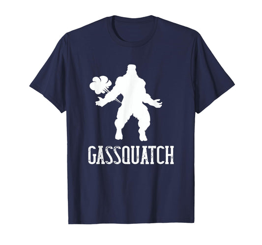 Gassquatch Bigfoot Farting Sasquatch Fart Funny Dad Joke T-Shirt