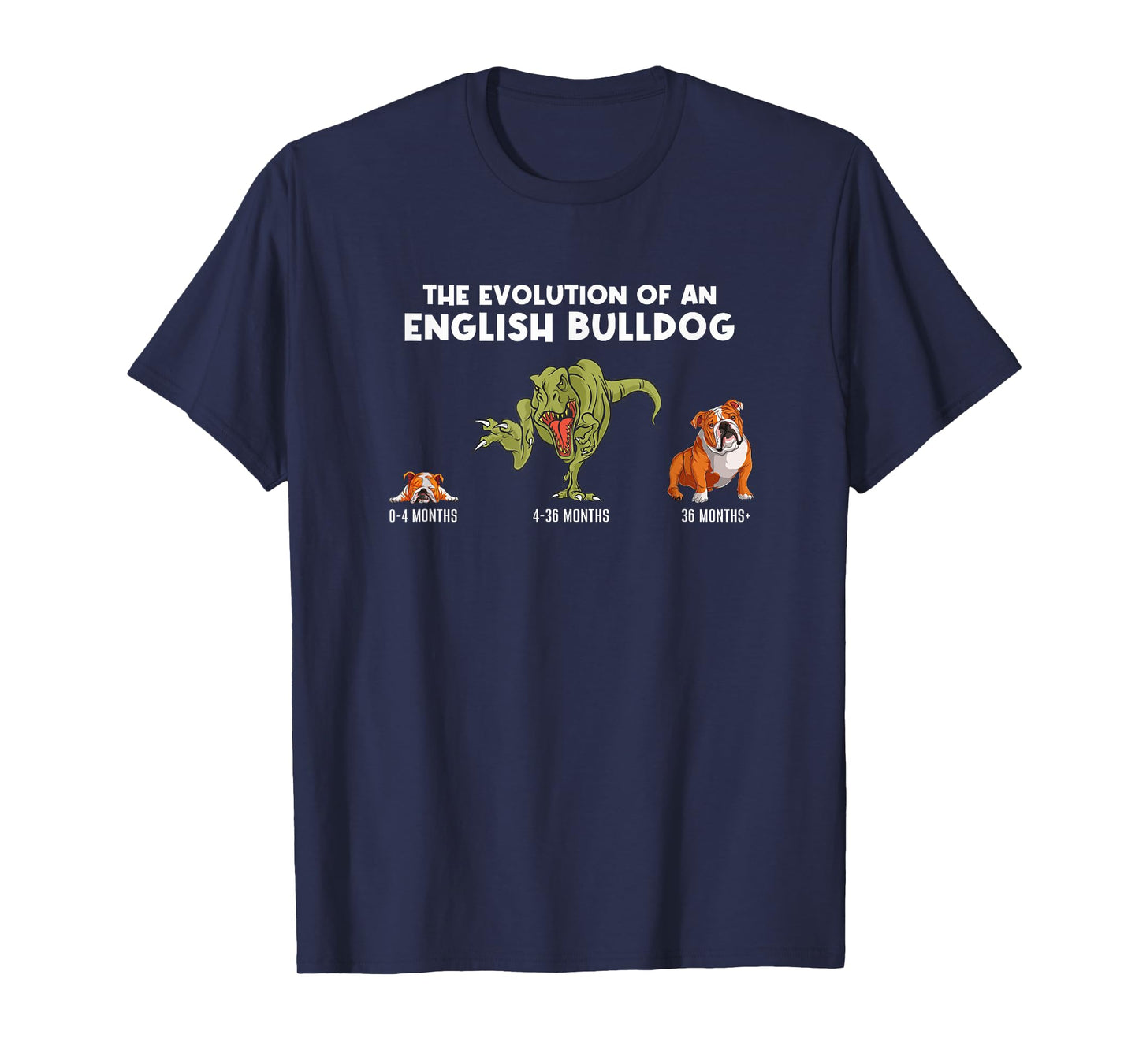 The Evolution Of An English Bulldog Mom Funny Bulldog T-Shirt