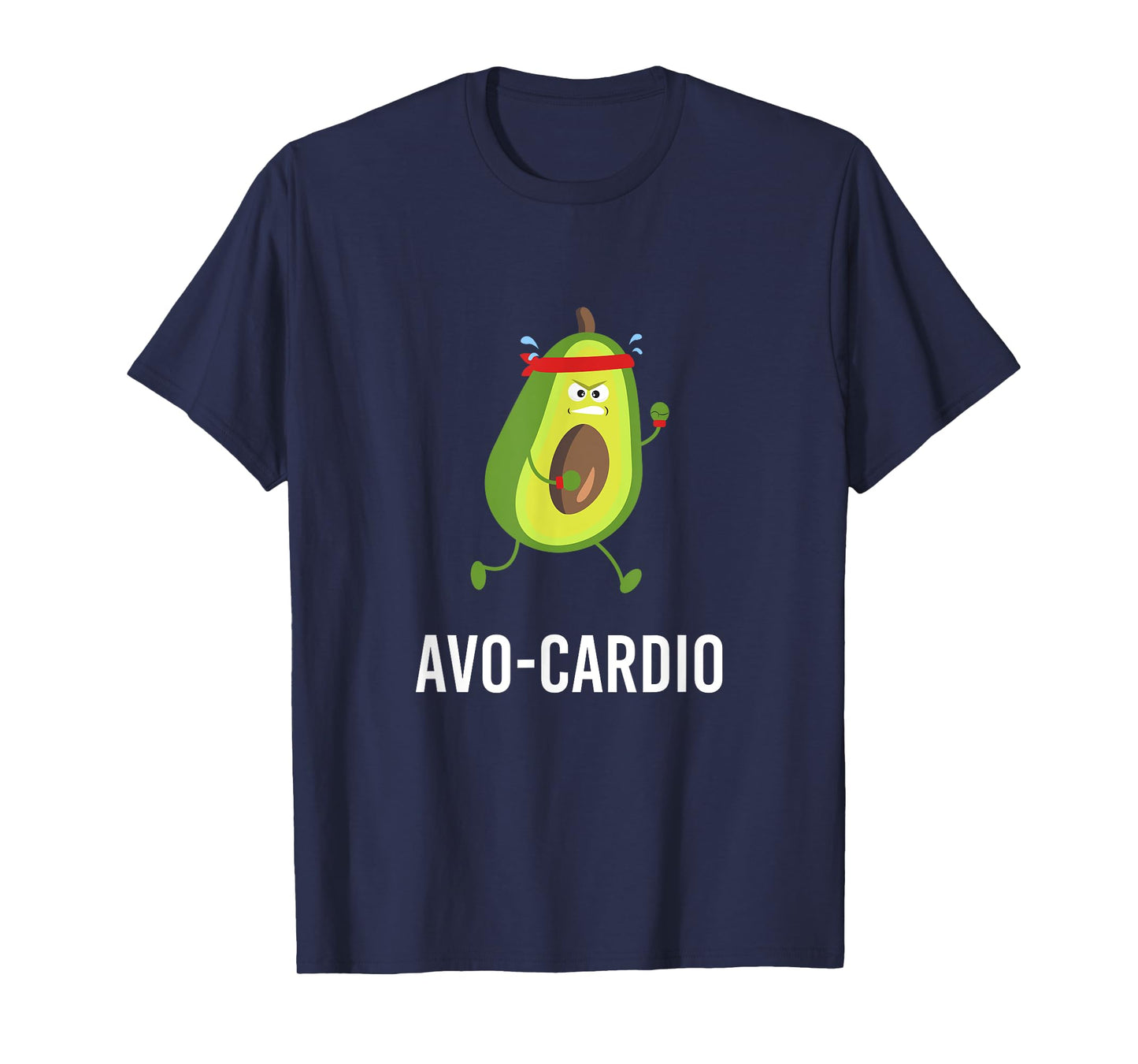 Avo-Cardio Funny Pun Workout Running Avocado T-Shirt T-Shirt