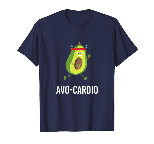 Avo-Cardio Funny Pun Workout Running Avocado T-Shirt T-Shirt